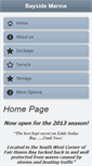 Mobile Screenshot of baysidemarina.net